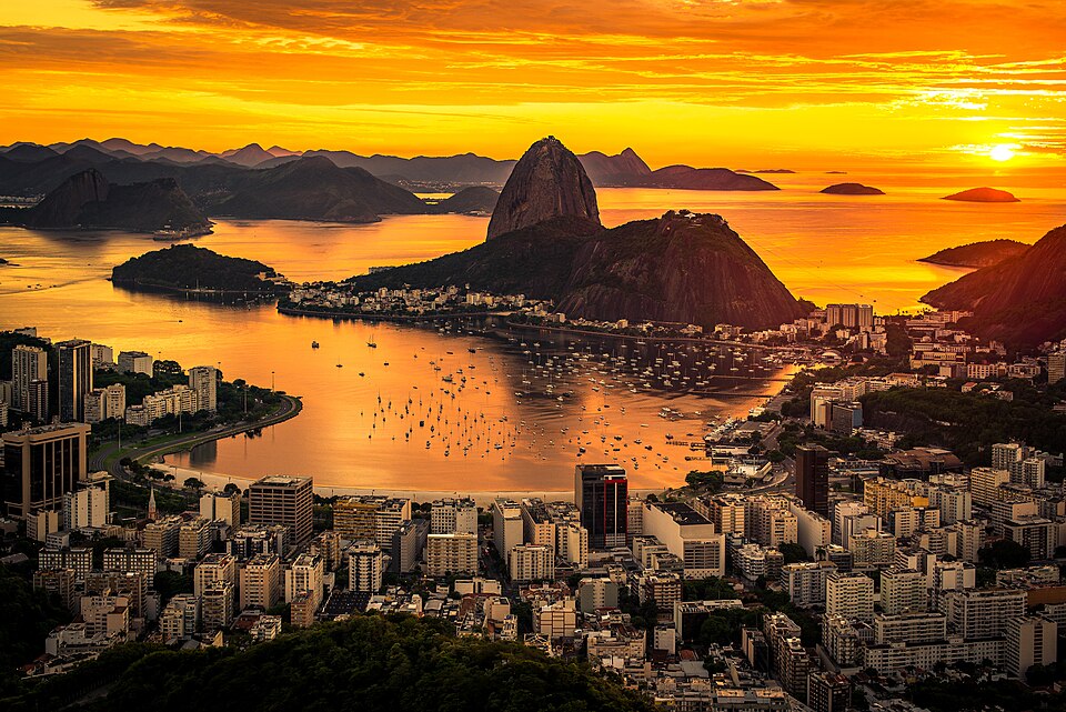 Sugarloaf Mountain at sunrise, Rio de Janeiro
